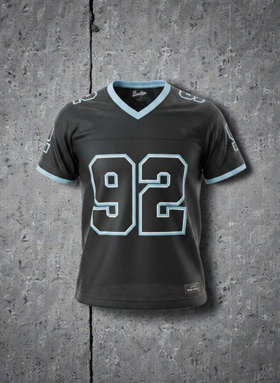 Brooklyn Cloth Size Small Black Mesh Football Jersey 92